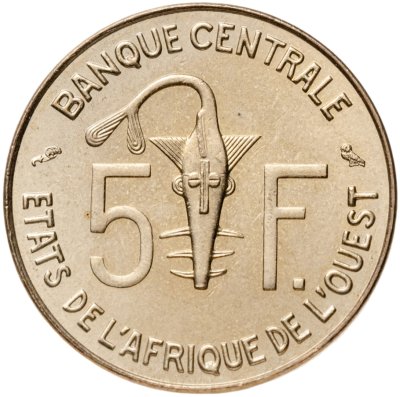 купить Западная Африка 5 франков 1967