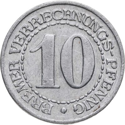 купить Германия Бремен 10 пфеннигов 1924