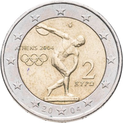 купить Греция 2 евро (euro) 2004 "XXVIII летние Олимпийские Игры в Афинах 2004"