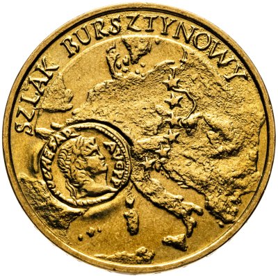 купить Польша 2 злотых 2001 "Янтарный путь"