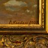 Купить Картина "На рыбалке" (название условное), оформленная в раму, художник Корбан В.Г. (1929-2012 гг.), дерево, оргалит, масло, Российская Федерация, 2007 г.