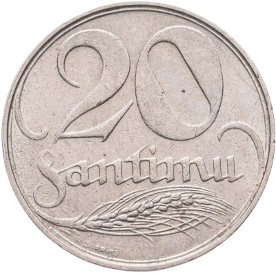 купить Латвия 20 сантимов (santimu) 1922