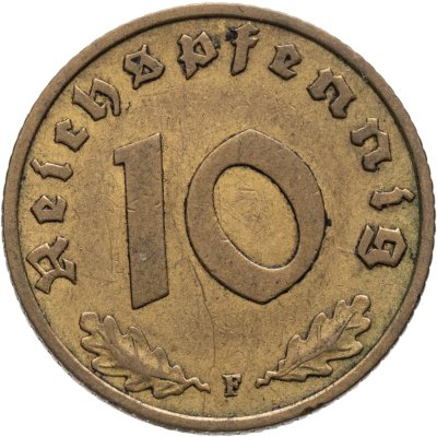 купить Германия, Третий рейх 10 рейхспфеннигов (reichspfennig) 1938
