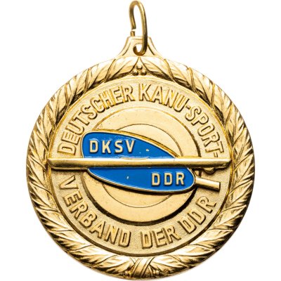 купить Германия ГДР медаль "Спортивные соревнования. Гребля на каноэ"