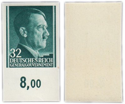 купить Германия, Третий Рейх, марка номиналом 32 рейхспфеннига с изображением Адольфа Гитлера