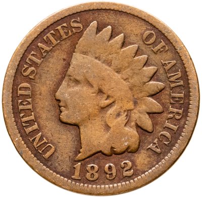 купить США 1 цент (cent) 1892 "Indian Head Cent"
