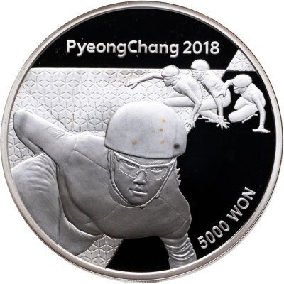 купить Южная Корея 5000 вон 2018 "Зимние Олимпийские игры 2018 года в Пхенчхане"