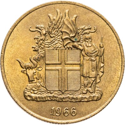 купить Исландия 2 кроны 1966