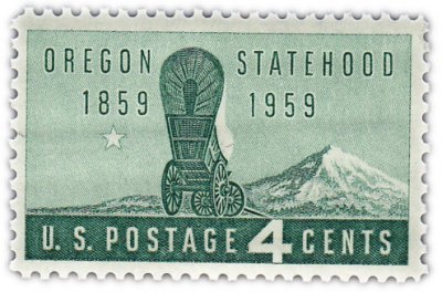 Купить США 4 цента 1959 "100 лет Орегонской государственности"