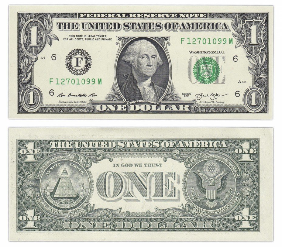купить США 1 доллар 2013 пресс
