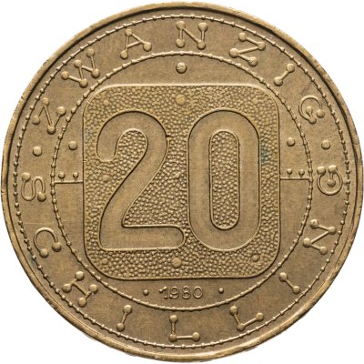 купить Австрия 20 шиллингов (shillings) 1980 Девять провинций Австрии