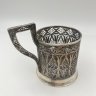 Купить Подстаканник ажурный, мельхиор (медь-никель), скань, Казаковская артель «Металлист», СССР, 1948-1957 гг.