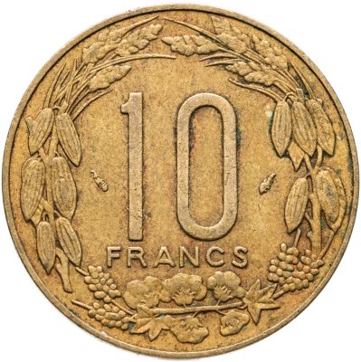 купить Центральная Африка (BEAC) 10 франков (francs) 1977