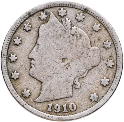 купить США 5 центов (cents) 1910 Liberty Nickel