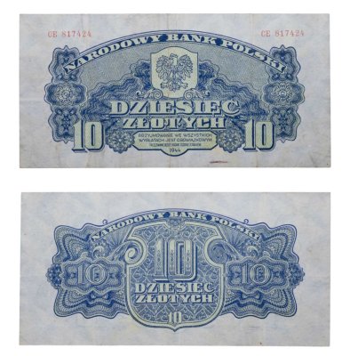 купить Польша 10 злотых 1944