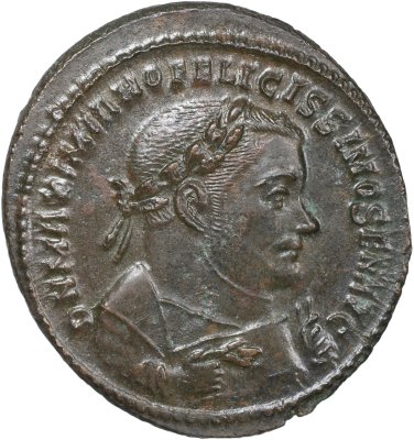 купить Римская империя. Максимиан Геркулий [286-310] Фоллис. биллон. 305-307 Трир