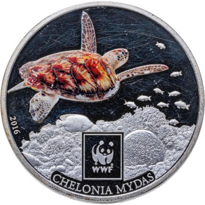 купить Танзания 100 шиллингов 2016 "Всемирный фонд дикой природы WWF - Зелёная черепаха"