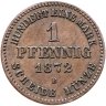 Купить Германия, Мекленбург-Шверин 1 пфенниг 1872