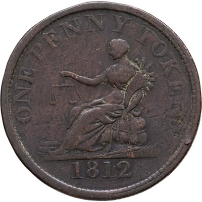 купить Жетон Великобритания 1 пенни 1812 "Йоркшир - Шеффилд"