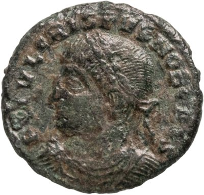 купить Римская Империя Крисп 317–326 гг фоллис (реверс: легенда обрамляет лавровый венок)