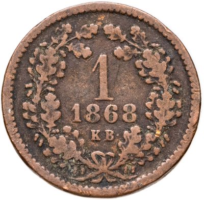купить Венгрия 1 крейцер (krajczar) 1868