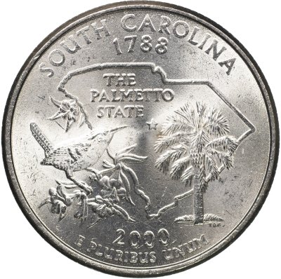 купить США 25 центов [Квотер] 2000 P [KM#307] "Южная Каролина"