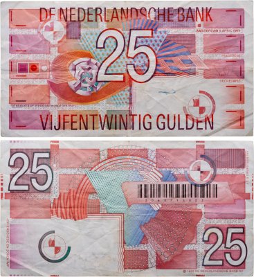 купить Нидерланды 25 гульденов 1989