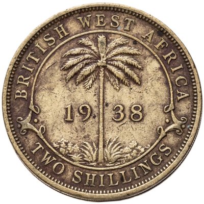 купить Британская Западная Африка 2 шиллинга 1938 KN