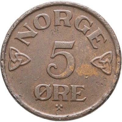 купить Норвегия 5 эре (ore) 1953