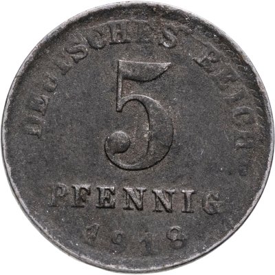 купить Германия 5 пфеннигов 1918