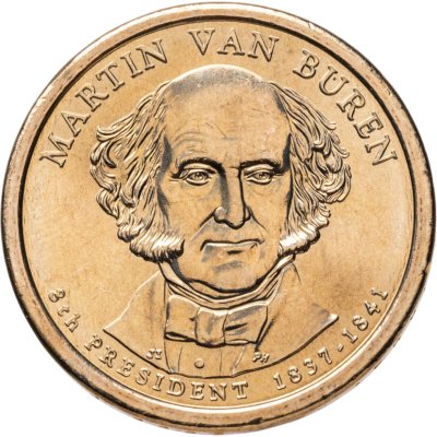 Купить США 1 dollar (доллар) 2008 "Мартин Ван Бюрен (8-й президент США)", знак монетного двора "P" - Филадельфия