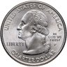 Купить США 1/4 доллара (квотер, 25 центов) 2001 P "Штат Вермонт", знак монетного двора Р- Филадельфия