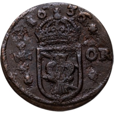 купить Швеция 1/4 эре 1636