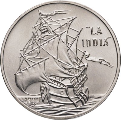 купить Куба 1 песо 1994 Парусники - La India