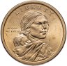 Купить США 1 доллар (dollar) 2017 "Коренные Американцы - Секвойя", знак монетного двора Р - Филадельфия
