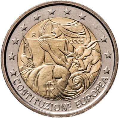купить Италия 2 евро (euro) 2005 "Годовщина принятия конституции Европейского Союза"