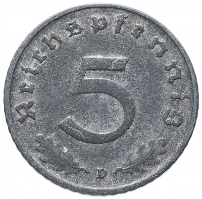 купить Германия (Третий Рейх) 5 рейхспфеннигов (reichspfennig) 1940-1945