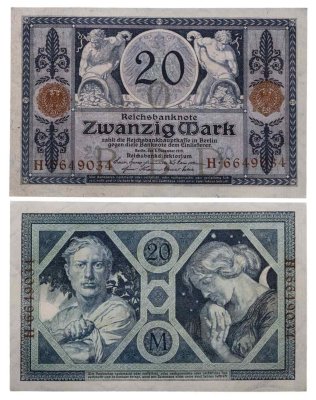 купить Германия 20 марок 1915