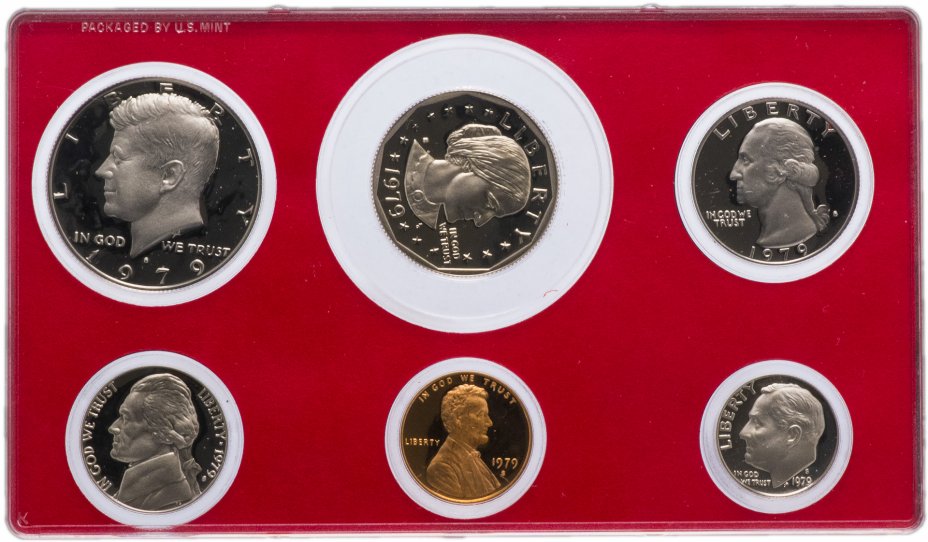 купить США Годовой набор монет 1979 Proof (6 штук) в упаковке