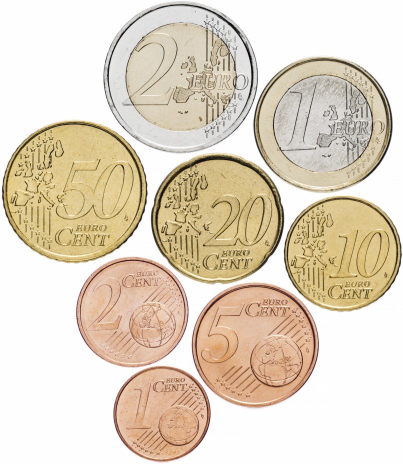 Всего восемь монет по 5. Монеты евро Испании. Люксембург 2005 набор евро монет UNC. Испания годовой набор евро 2003-2011 год (8 монет). 20 Eurocent 2008 Espana монеты.