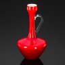 Купить Кувшин из двухцветного стекла ярко-красного оттенка, стекло, Западная Европа, 1960-1980 гг.