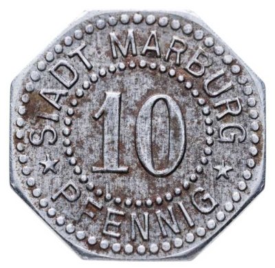 купить Германия (Марбург) нотгельд 10 пфеннигов 1917