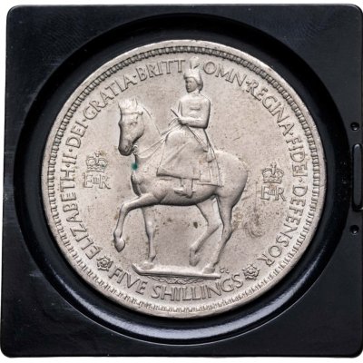 купить Великобритания 5 шиллингов 1953 "Коронация Королевы Елизаветы II" в оригинальной капсуле