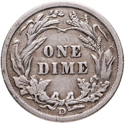 купить США 1 дайм 1908 D