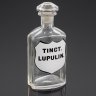 Купить Бутылка (флакон) с надписью в щитке "Tinct. lupulin" (настойка шишек хмеля), стекло, краска, Европа, 1900-1940 гг.