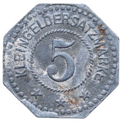 купить Германия (нотгельды) 5 пфеннигов 1917 "Муниципалитет Виттенберг"