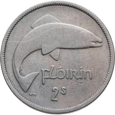 купить Ирландия 2 шиллинга (флорин, shillings) 1951