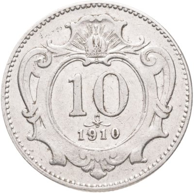 купить Австрия 10 геллеров (heller) 1910