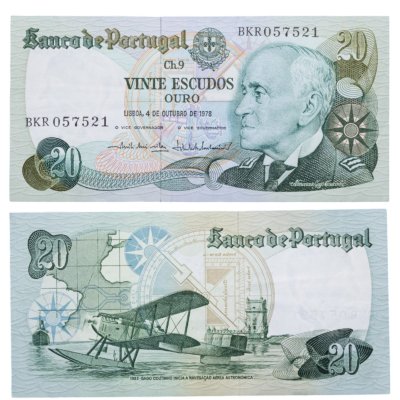купить Португалия 20 эскудо 1978 год P-176b(2)