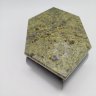 Купить Шкатулка шестигранной формы из натурального камня, змеевик, Россия, 2000-2015 гг.